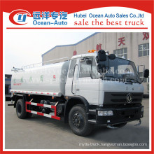 Dongfeng diesel fuel 15000 liter 4X2 drive wheel water tender trucks for sale
